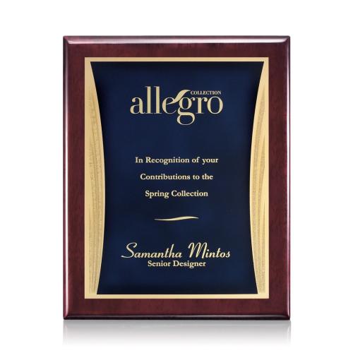 Awards and Trophies - Plaque Awards - Oakleigh/Showtime - Rosewood/Blue