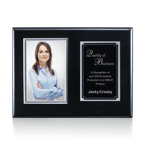 Awards and Trophies - Plaque Awards - Photo Plaques - Metcalfe - Black/Silver