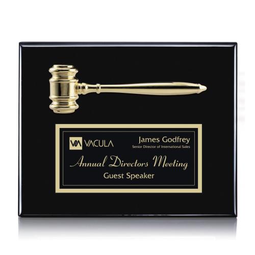 Awards and Trophies - Plaque Awards - Gavel Plaque