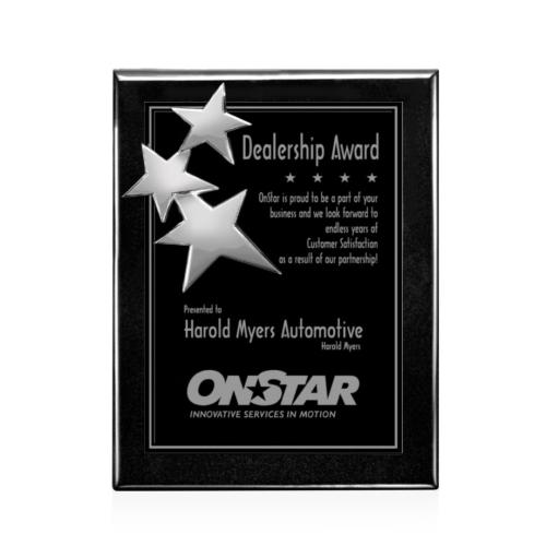 Awards and Trophies - Plaque Awards - Constellation - Black/Chrome