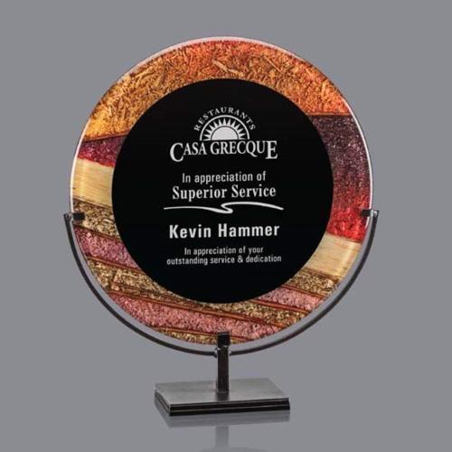 Awards and Trophies - Baldridge Autumn Circle Acrylic Award