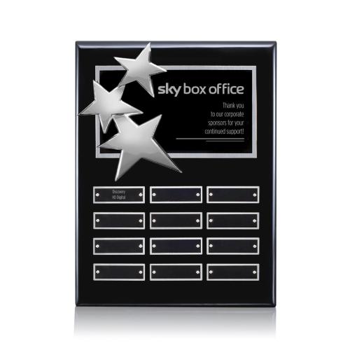 Awards and Trophies - Plaque Awards - Constellation (Vert) Perpetual - Black/Chrome 