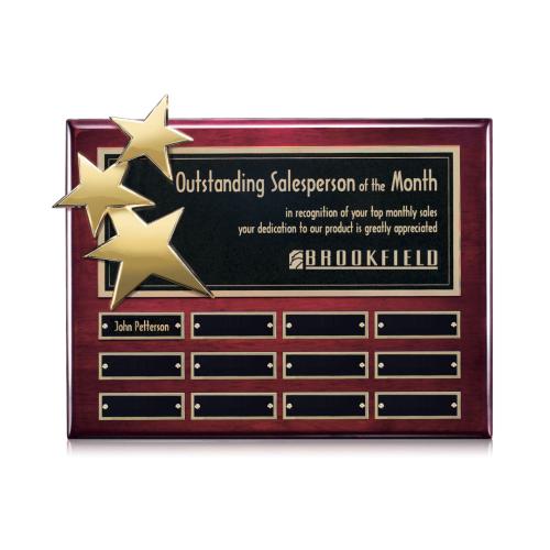Awards and Trophies - Plaque Awards - Constellation Perpetual - Rosewood Gold