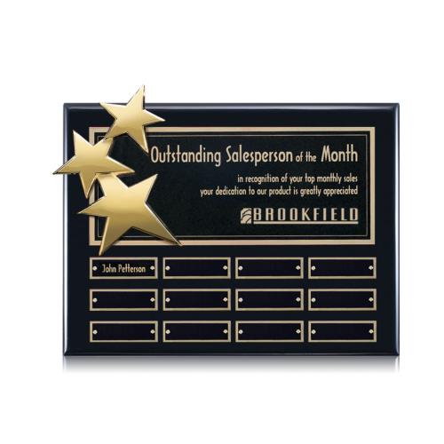 Awards and Trophies - Plaque Awards - Constellation Perpetual - Ebony Gold