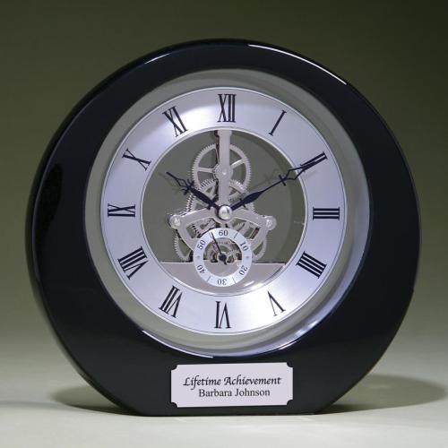 Corporate Gifts - Clocks - Silver Accent Clock