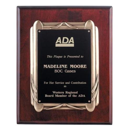 Awards and Trophies - Plaque Awards - Deco Bronze 