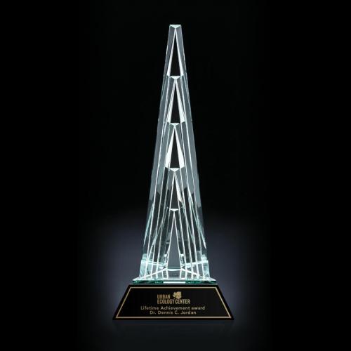 Awards and Trophies - Quinery Tower Pyramid Crystal Award