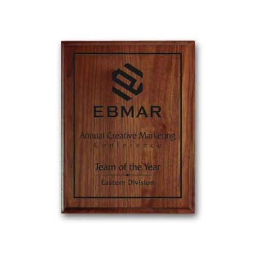 Awards and Trophies - Plaque Awards - Laser Engraved Plaq - Walnut Cove Edge