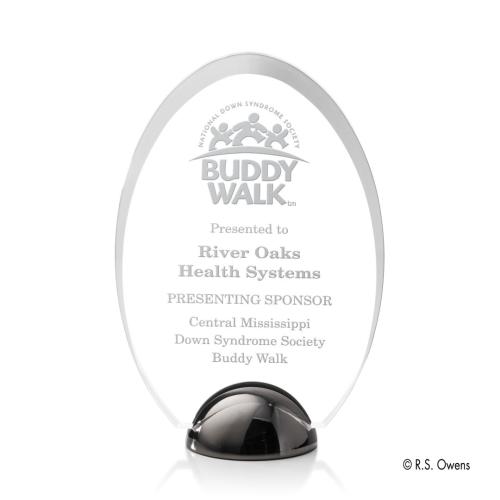 Awards and Trophies - Janus Hemisphere Laser Engraved Circle Acrylic Award