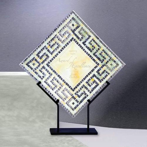 Awards and Trophies - Crystal Awards - Glass Awards - Art Glass Awards - Cyprus Diamond Glass Award
