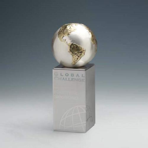 Awards and Trophies - Terra Tower Globe Metal Award