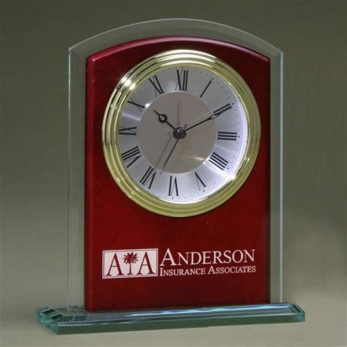 Corporate Gifts - Clocks - Glass Arch Clock