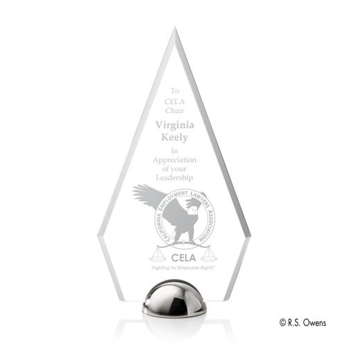 Awards and Trophies - Apex Hemisphere Diamond Acrylic Award