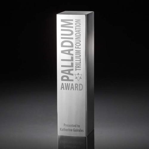Awards and Trophies - Monument Solid Aluminum Towers Metal Award