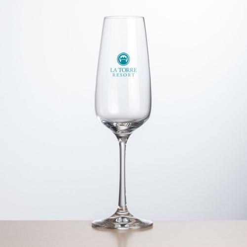 Corporate Gifts - Barware - Champagne Flutes - Oldham Flute - Imprinted