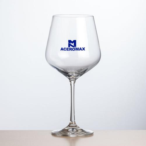 Corporate Gifts - Barware - Wine Glasses - Breckland Burgundy Wine - Imprinted
