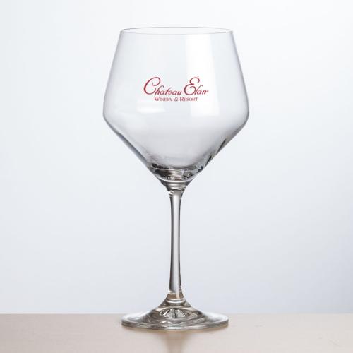 Corporate Gifts - Barware - Wine Glasses - Bengston Burgundy Wine - Imprinted