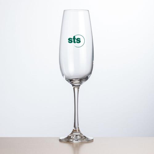 Corporate Gifts - Barware - Champagne Flutes - Danforth Flute - Imprinted
