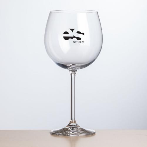 Corporate Gifts - Barware - Wine Glasses - Woodbridge Burgundy Wine - Imprinted