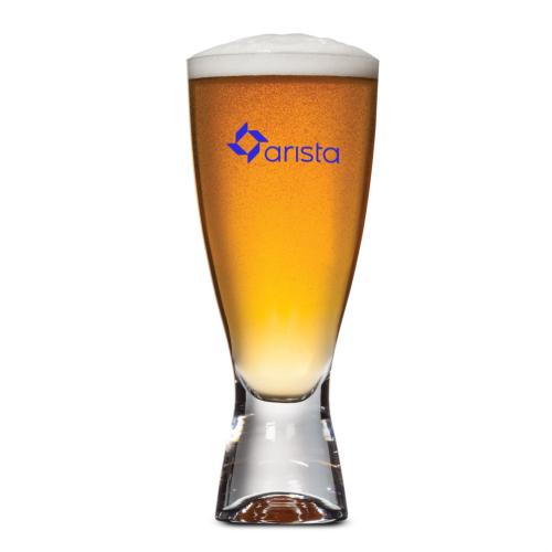 Corporate Gifts - Barware - Pilsners & Steins - Bastien Beer Glass - Imprinted 12oz