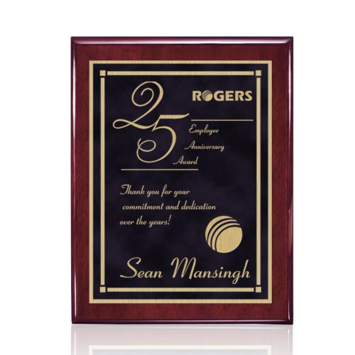 Awards and Trophies - Plaque Awards - Oakleigh/Contempo - Rosewood/Black