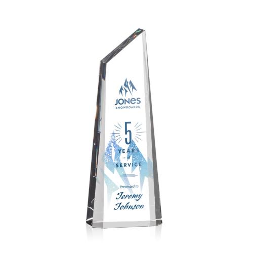 Awards and Trophies - Akron Tower Full Color Peaks Crystal Award