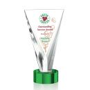 Mustico Full Color Green Unique Crystal Award