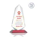 Sheridan Full Color Red  Unique Crystal Award