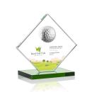 Barrick Golf  Full Color Green  Globe Crystal Award