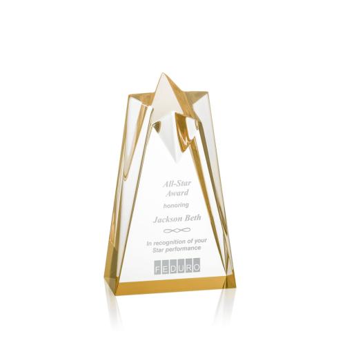 Awards and Trophies - Rosina Gold Star Acrylic Award