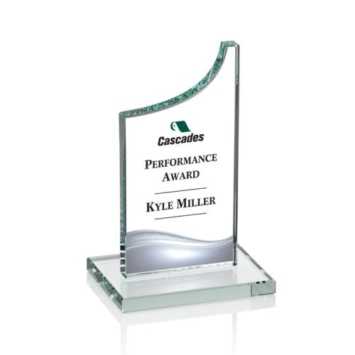 Awards and Trophies - Eden Full Color Clear Peaks Crystal Award