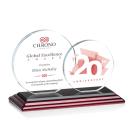 Double Victoria Full Color Circle Crystal Award