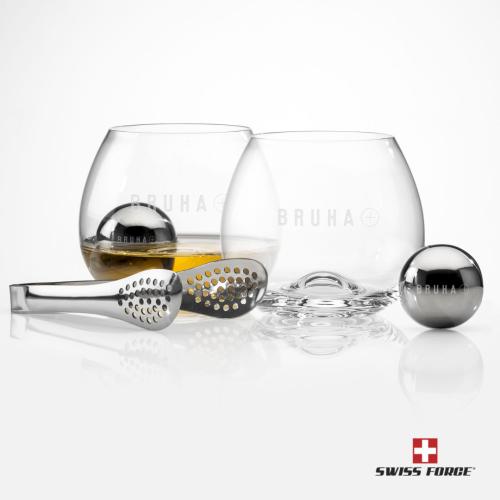 Corporate Gifts - Barware - Gift Sets - Swiss Force® S/S Balls & 2 Boston DOF