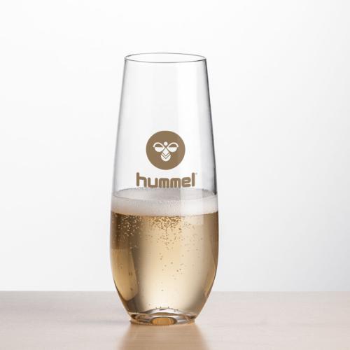 Corporate Gifts - Barware - Champagne Flutes - Boston Flute - Imprinted