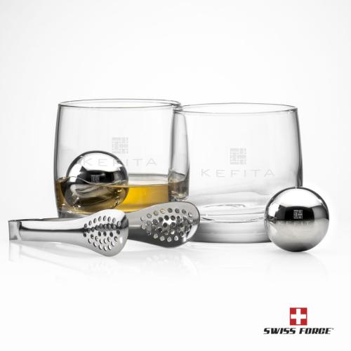 Corporate Gifts - Barware - Gift Sets - Swiss Force® S/S Balls & 2 Nordic OTR