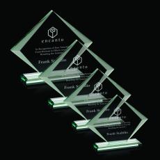 Employee Gifts - Griffith Jade Diamond Glass Award
