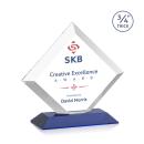 Belaire Full Color Blue Diamond Crystal Award