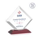 Belaire Full Color Red Diamond Crystal Award