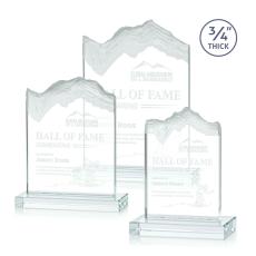Employee Gifts - Kilimanjaro Jade Peaks Glass Award