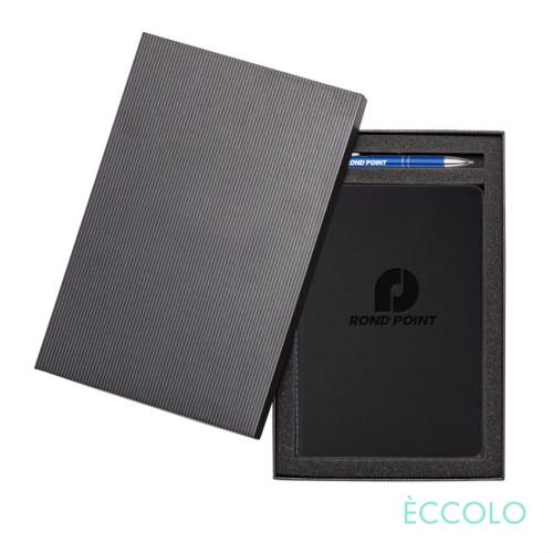 Promotional Productions - Journals & Notebooks - Gift Sets - Eccolo® New Wave Journal/Clicker Pen Gift Set - (M)