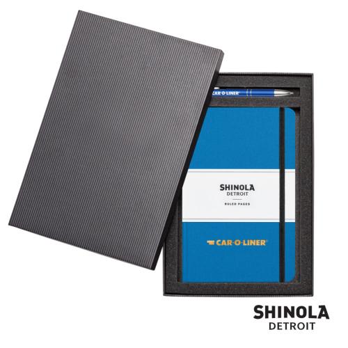 Promotional Productions - Journals & Notebooks - Hardcover Journals - Shinola® HardCover Journal/Clicker Pen Gift Set - (M)