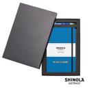 Shinola&reg; HardCover Journal/Clicker Pen Gift Set - (M)