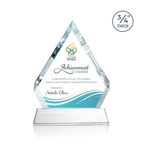 Awards and Trophies - Apex Full Color  Starfire on Newhaven Diamond Crystal Award