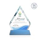 Apex Full Color Sky Blue on Newhaven Diamond Crystal Award