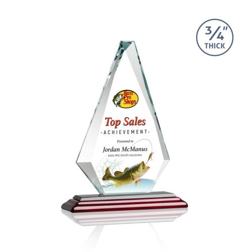Awards and Trophies - Windsor Full Color Albion Diamond Crystal Award