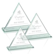 Employee Gifts - Dresden Jade Pyramid Glass Award