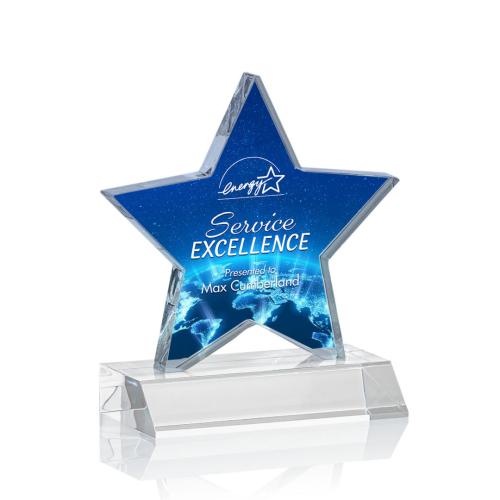 Awards and Trophies - Nelson Full Color Star Acrylic Award