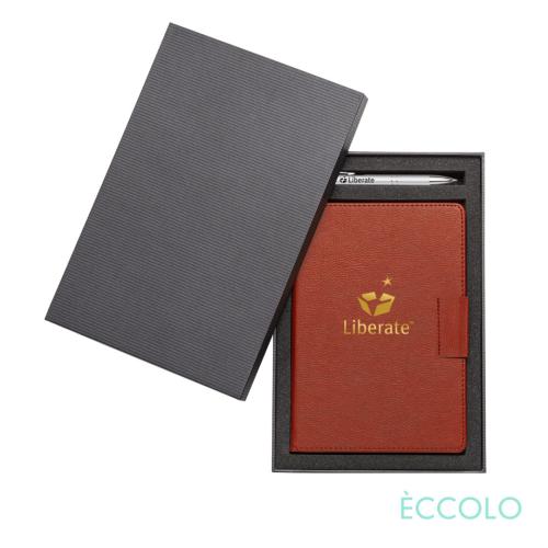 Promotional Productions - Journals & Notebooks - Hardcover Journals - Eccolo® Carlton Journal/Clicker Pen Gift Set