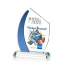 Hausner Full Color Blue Peaks Crystal Award