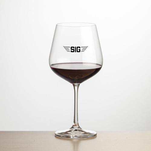 Corporate Gifts - Barware - Wine Glasses - Laurent Red Wine - Imprinted
